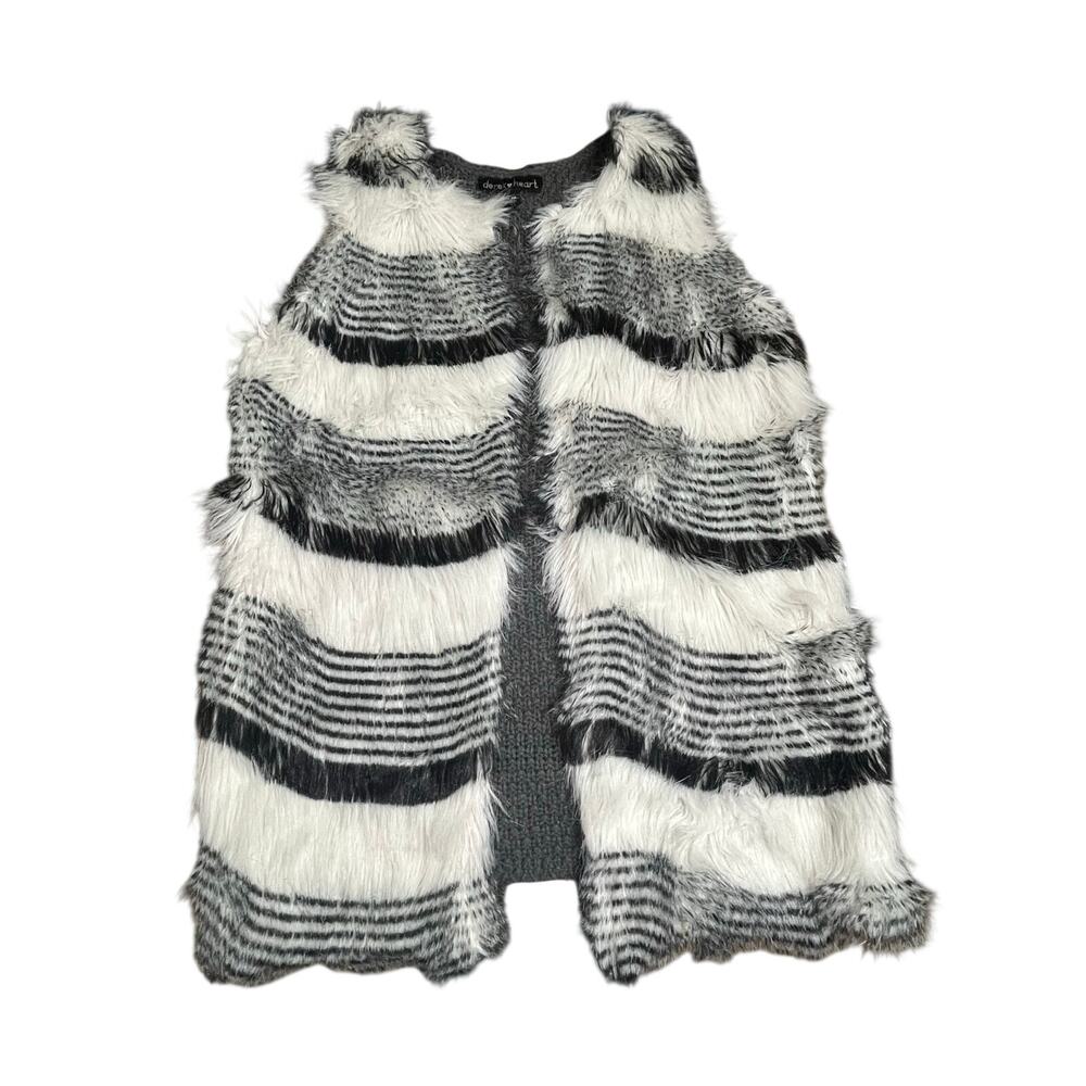 Derek Heart Faux Fur Vest Women Size M